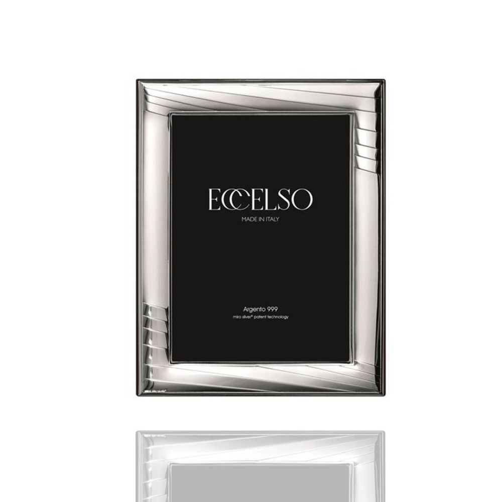 Eccelso Cornice Laminato Argento e Legno 13X18