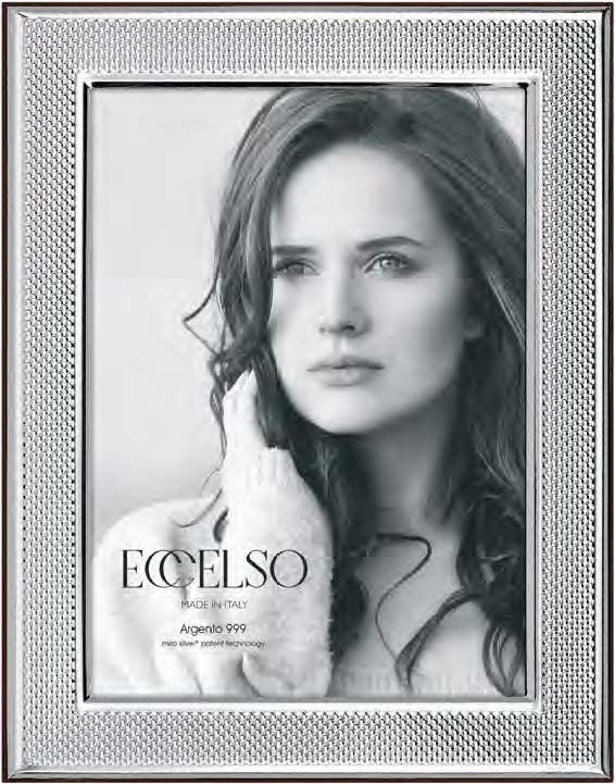 Eccelso Cornice Laminato Argento e Legno 18X24