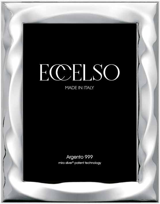 Eccelso Cornice Laminato Argento e Legno 09X13