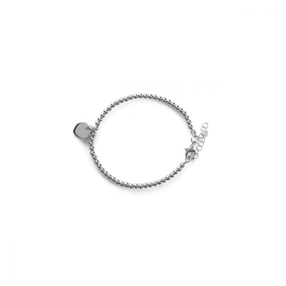 Chimiama Bracciale Argento Sfere con Cuore