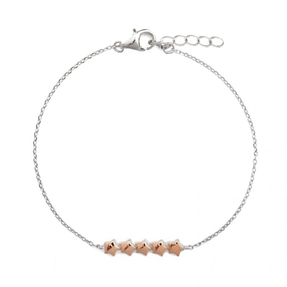 Chimiama Bracciale Donna Argento e Stelle Rosè