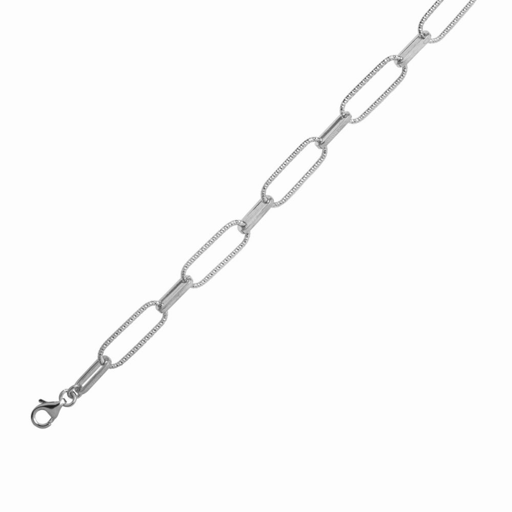 Chimiama Bracciale Donna Argento maglia Ovale