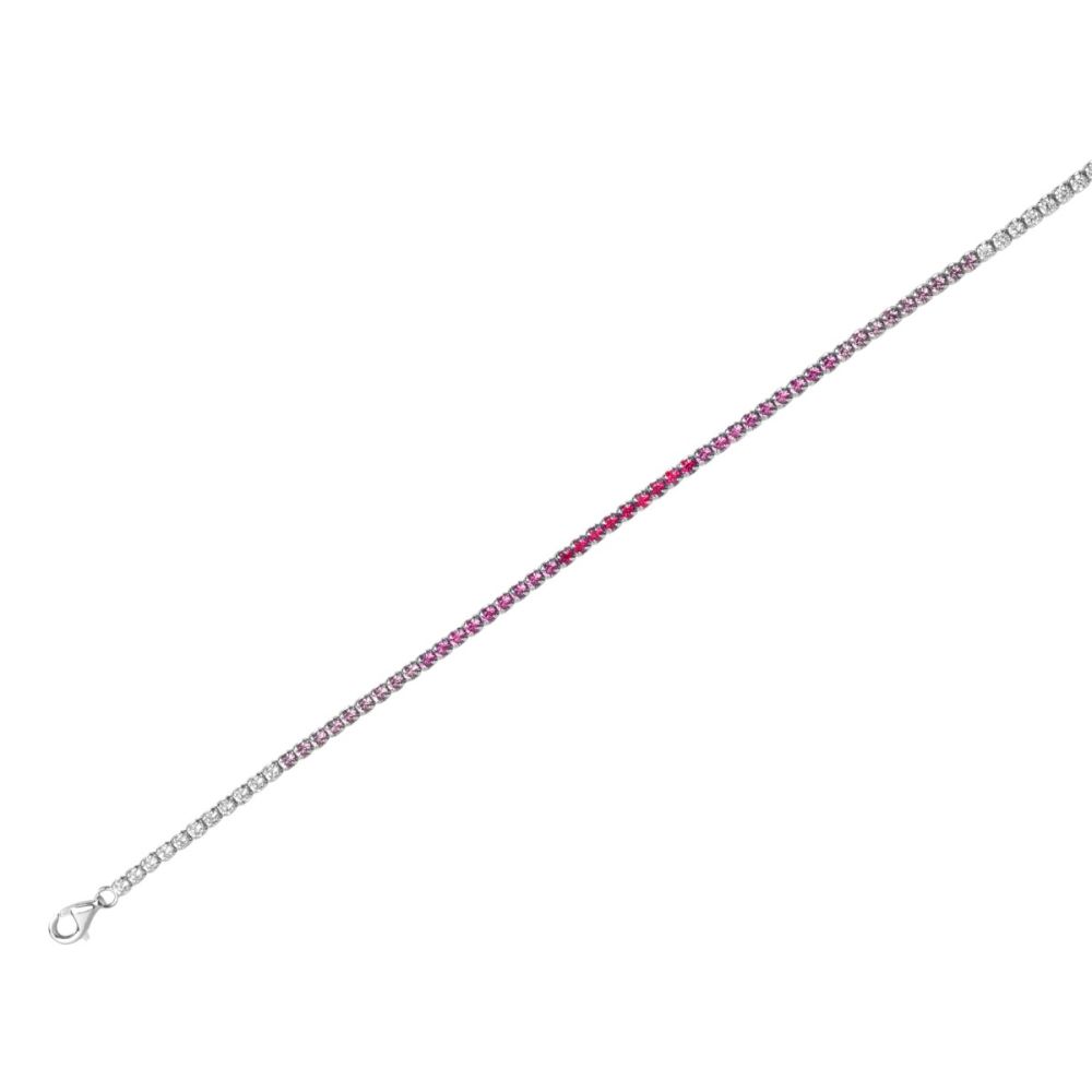 Chimiama Tennis Argento Degradè Rubino