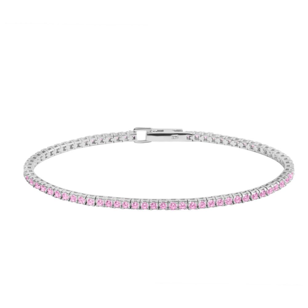 Chimiama Tennis Argento Zirconi Kunzite