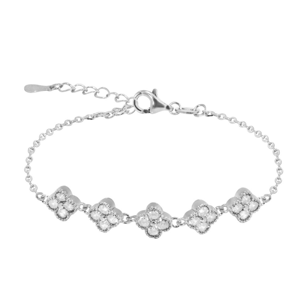 Chimiama Bracciale Argento Cristalli Bianchi