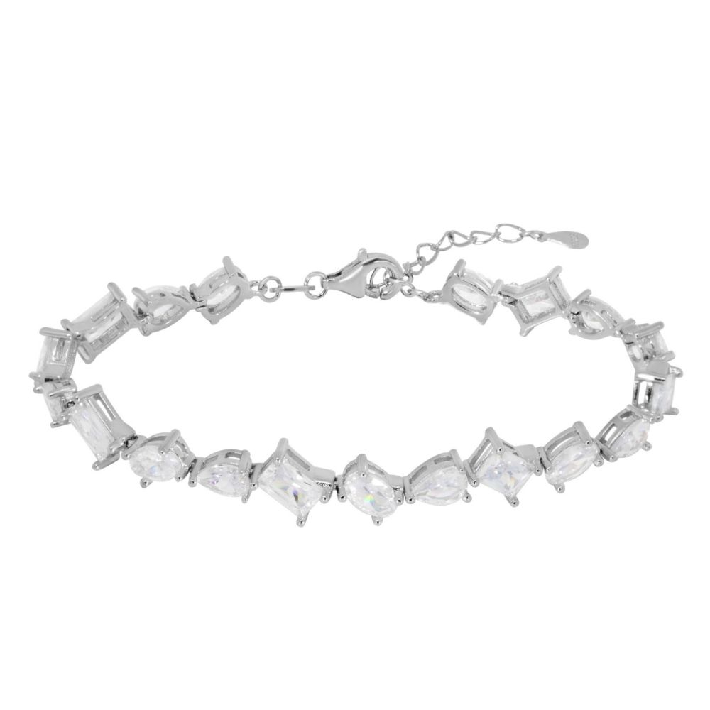 Chimiama Bracciale Argento Cristalli Bianchi