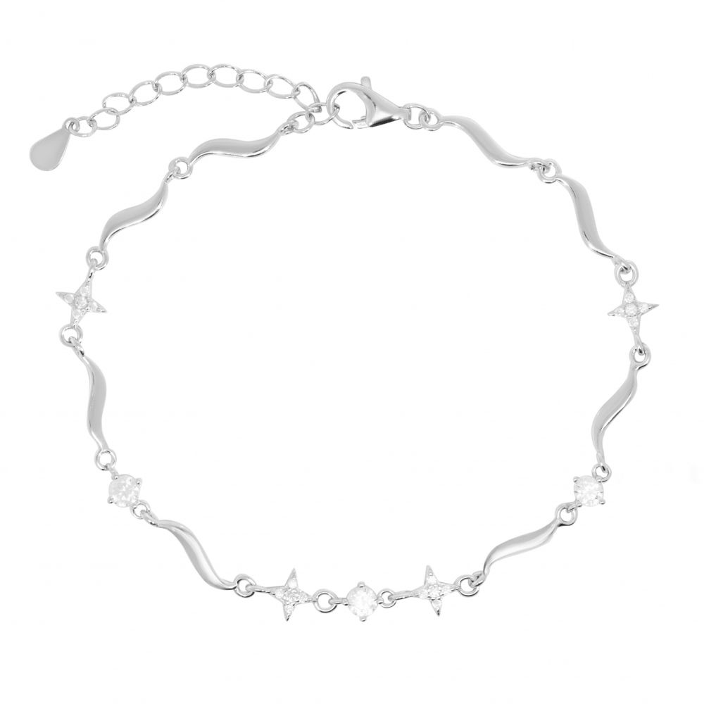 Chimiama Bracciale Argento con Zirconi Bianchi