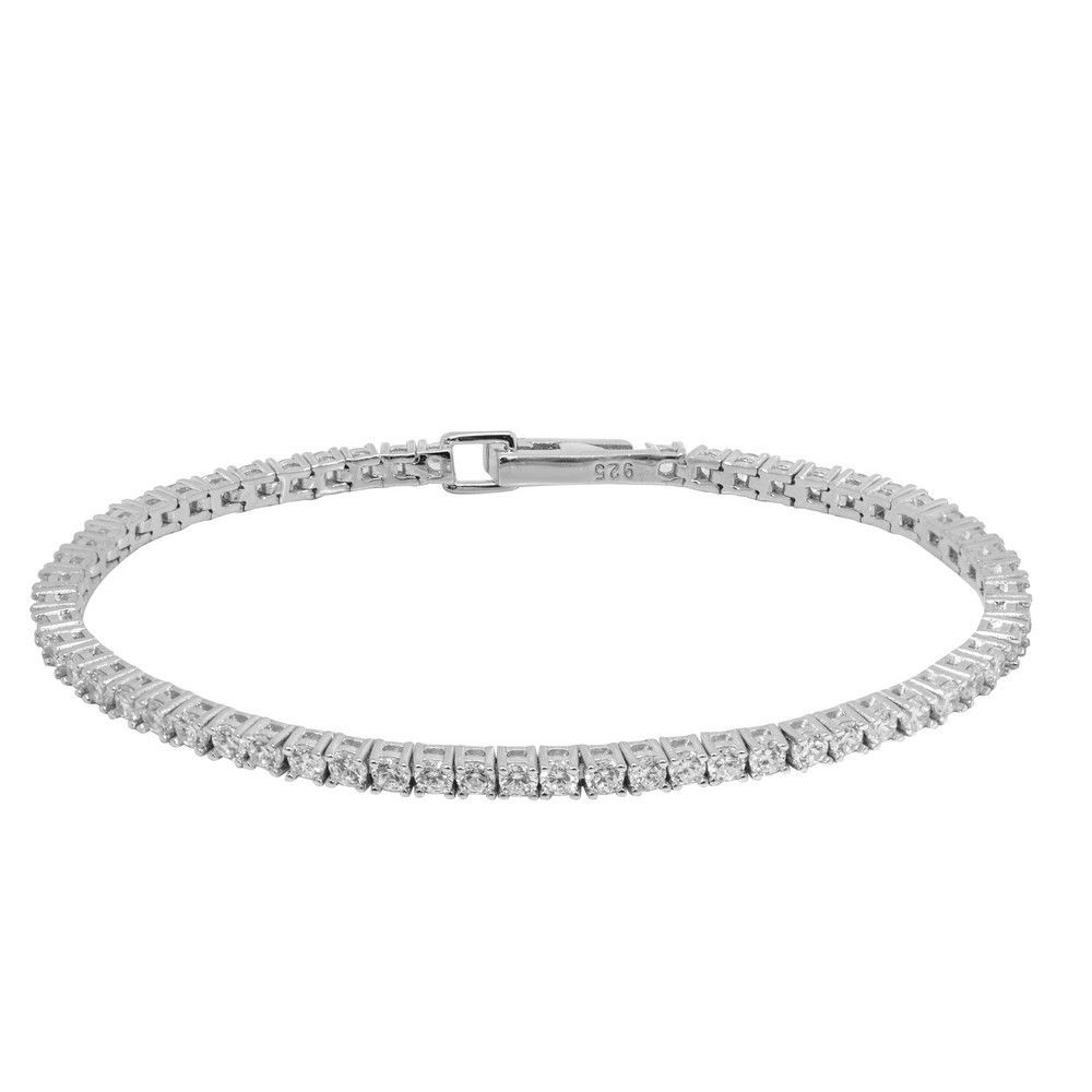 Chimiama Tennis Argento Zirconi Bianchi