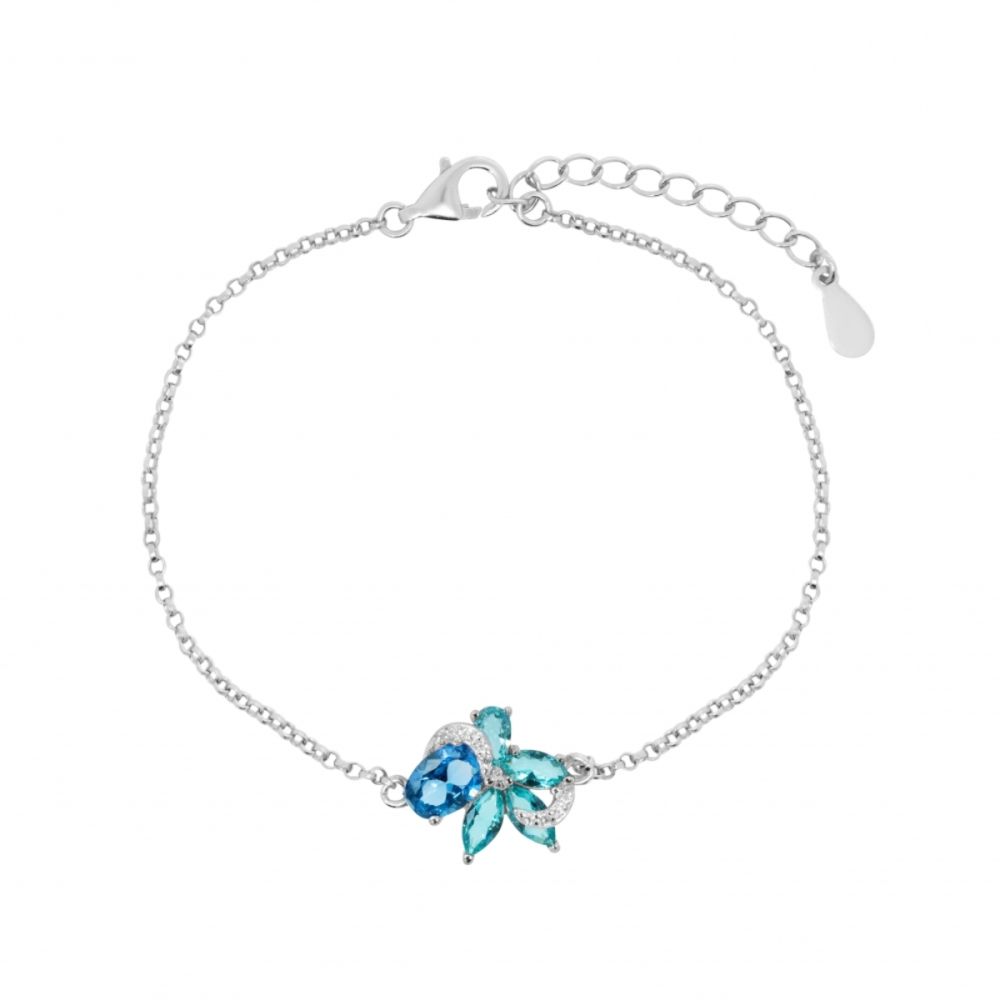 Chimiama Bracciale Argento Cristalli Multicolor
