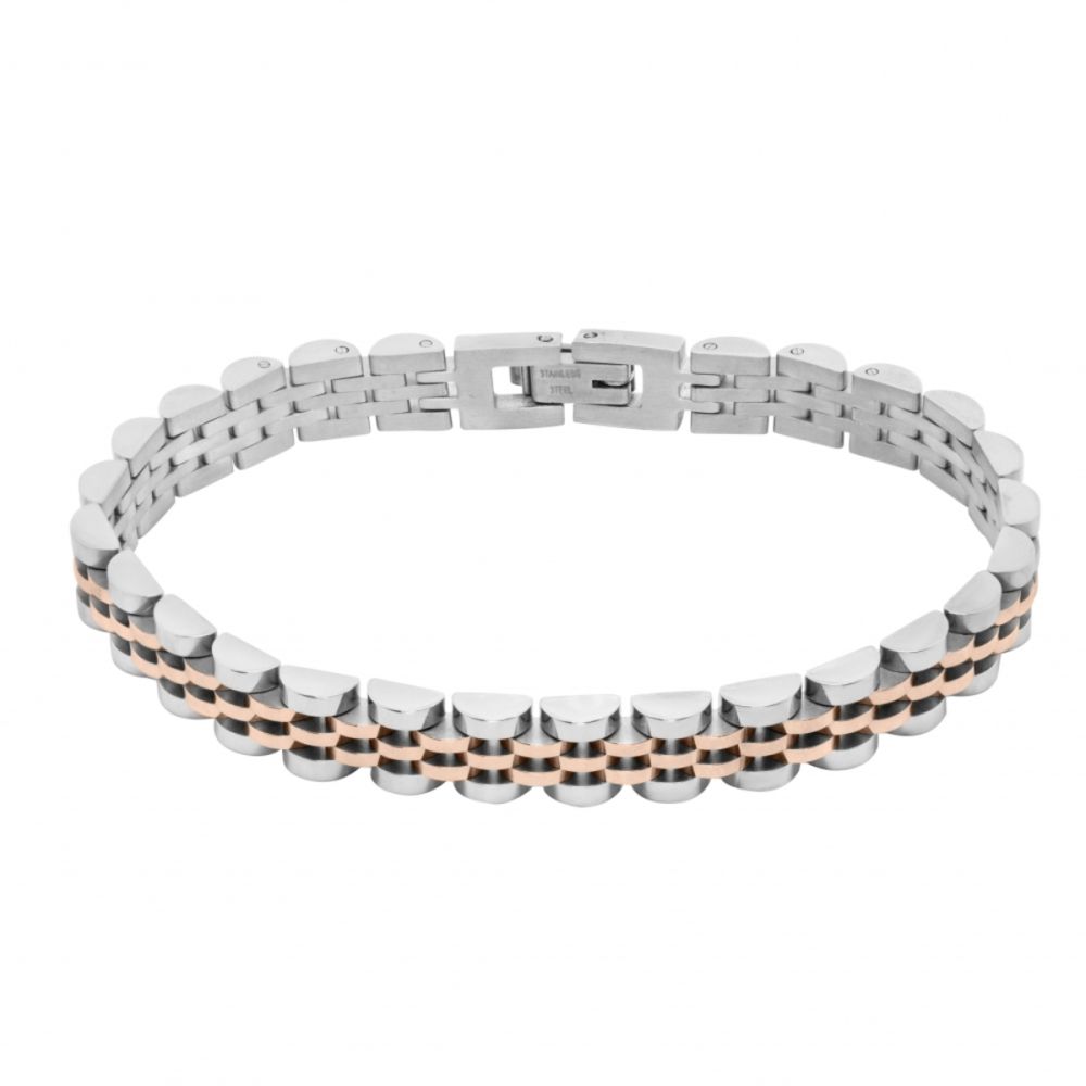 Chimiama Bracciale Acciaio Pvd Oro Rosa