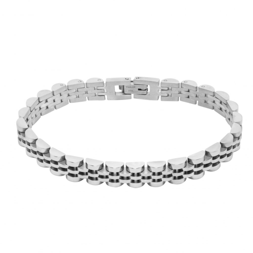 Chimiama Bracciale Acciaio Elementi Acciaio