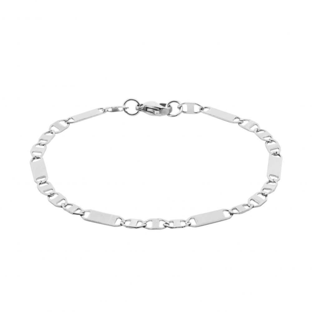 Chimiama Bracciale Acciaio Maglia 3+1
