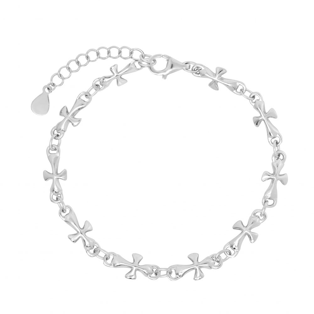 Chimiama Bracciale Argento con Croci