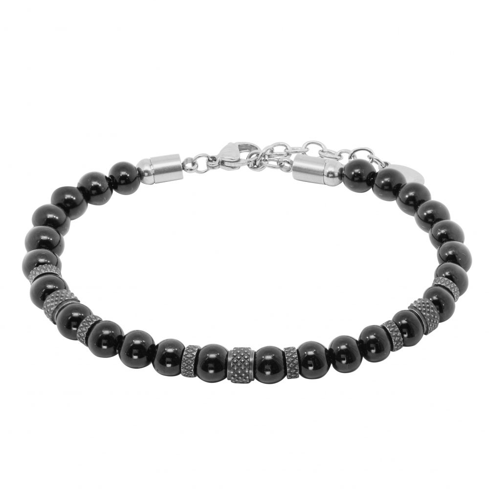 Chimiama Bracciale Acciaio e Onice 