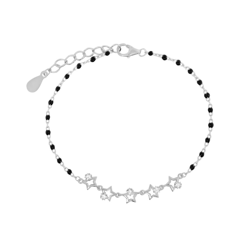 Chimiama Bracciale Argento Stelle Zirconi e Smalto