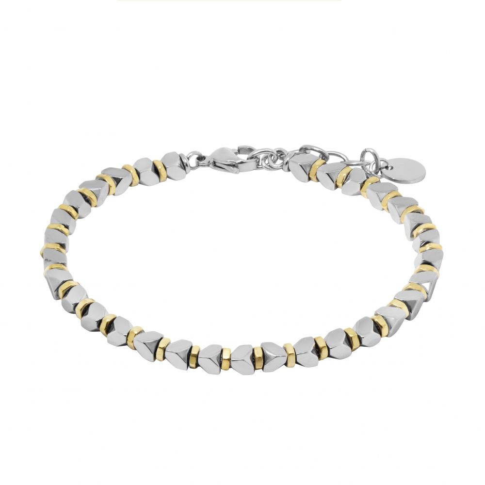 Chimiama Bracciale Acciaio e Pvd Giallo