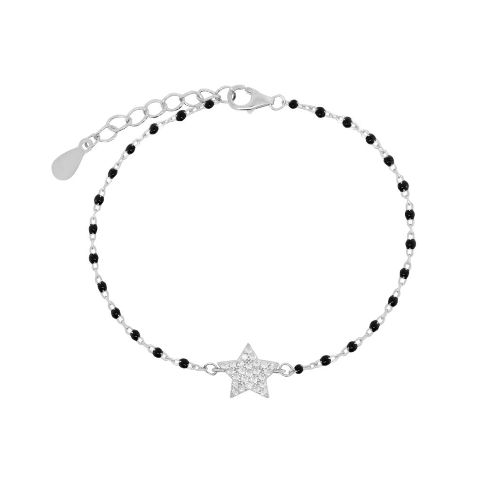 Chimiama Bracciale Argento Stella Zirconata e Smalto