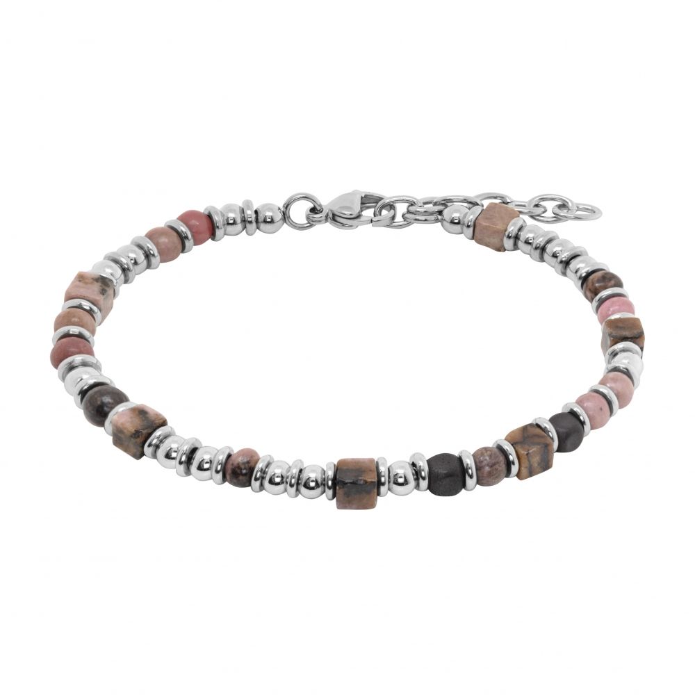 Chimiama Bracciale Acciaio e Agata