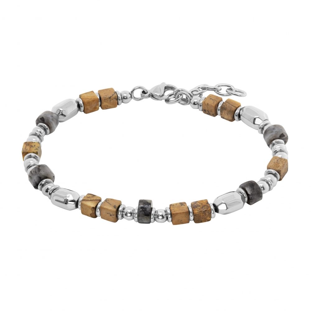 Chimiama Bracciale Acciaio e Agata
