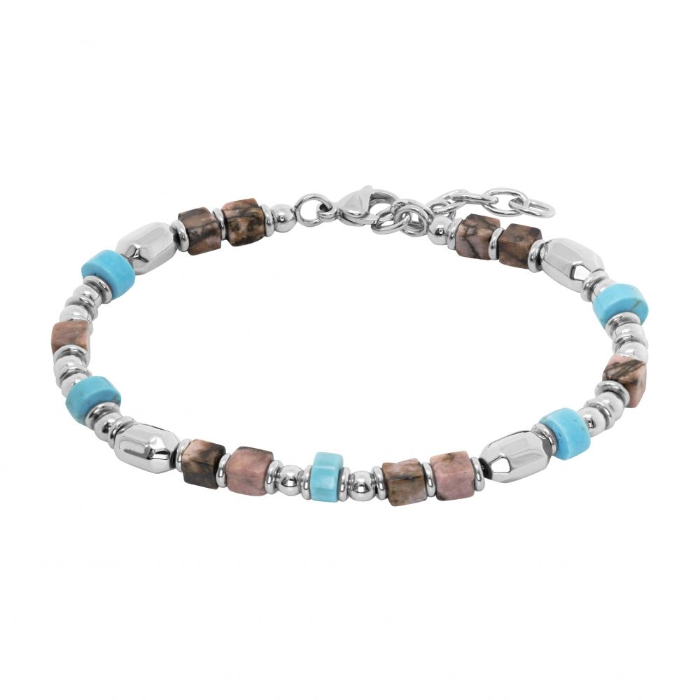 Chimiama Bracciale Acciaio e Agata