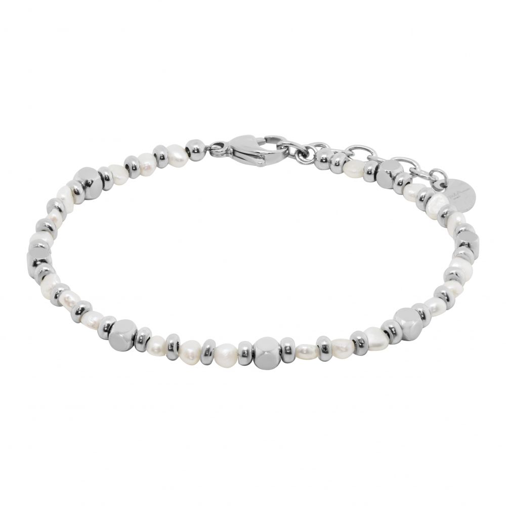 Chimiama Bracciale Acciaio e Perla