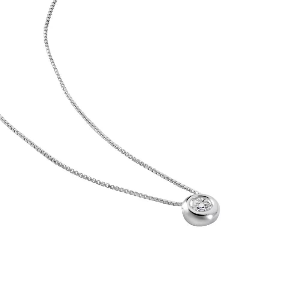 Stroili Girocollo Argento Rodiato Punto Luce 5 mm