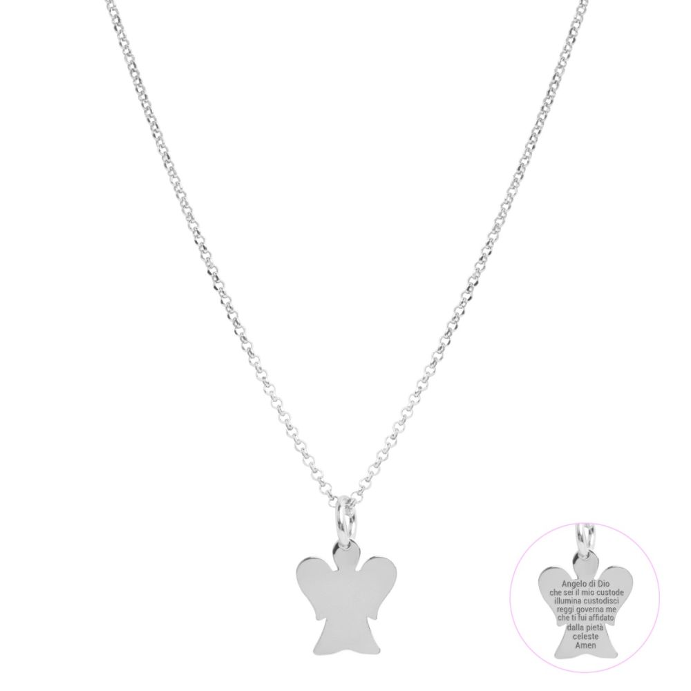 Chimiama Collana Argento Angelo Di dio