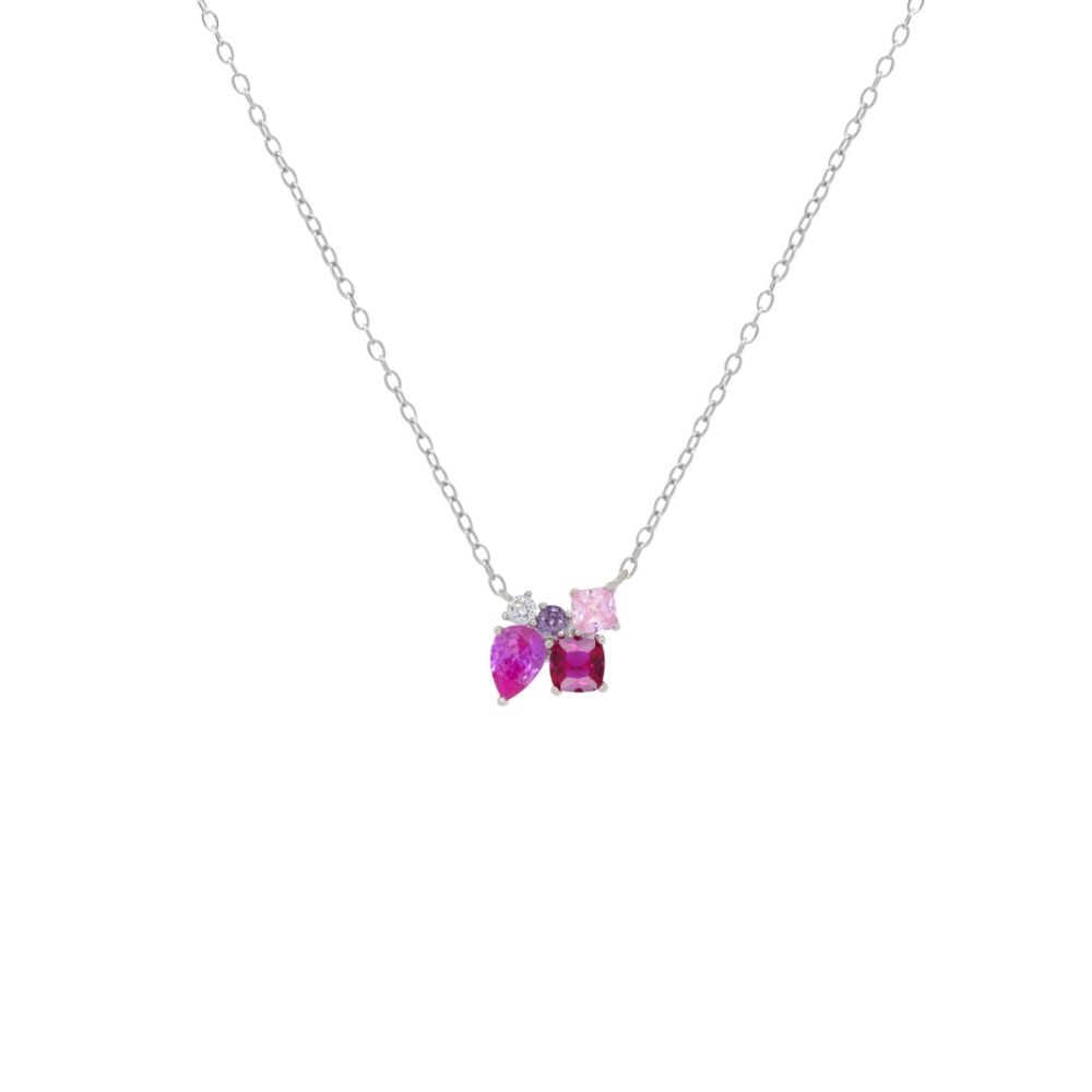 Chimiama Collana Argento Cristalli Multicolor