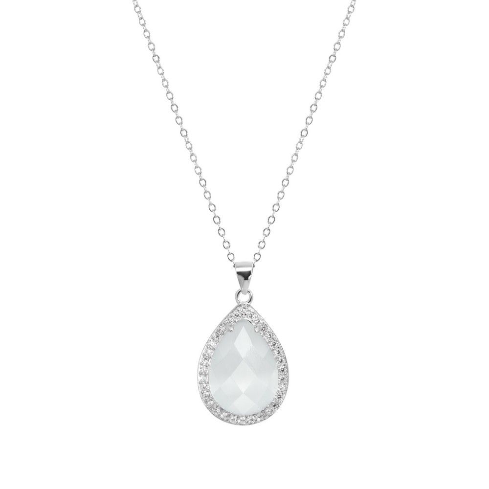 Chimiama Collana Argento Cristallo e Zirconi