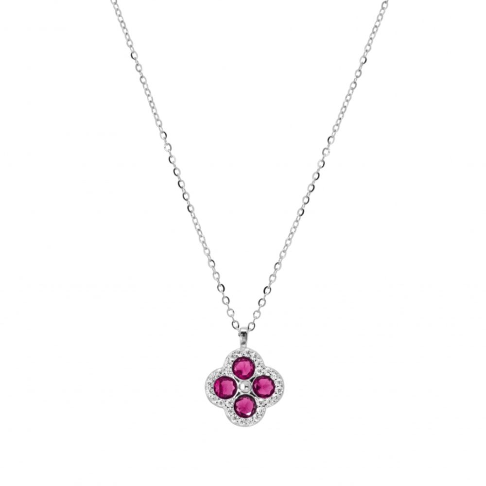 Chimiama Collana Argento Zirconi e Tormalina