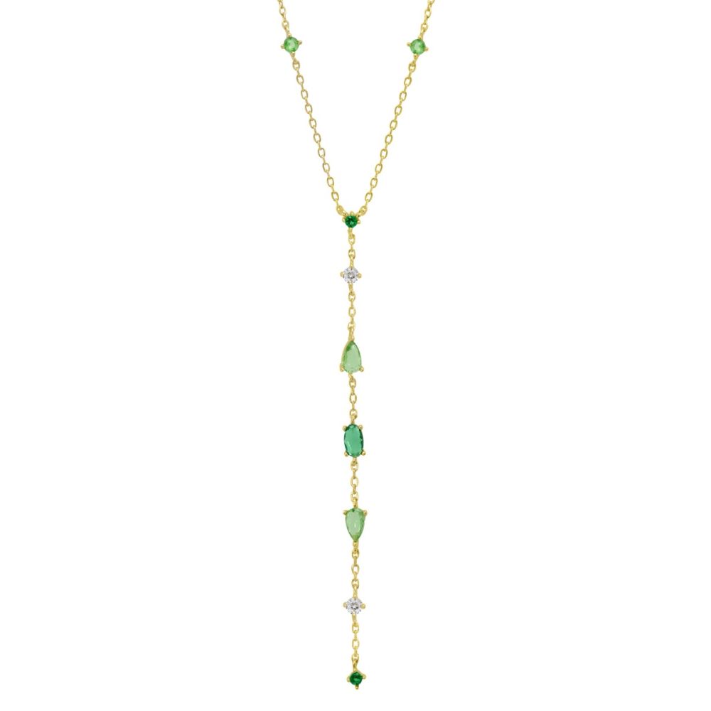 Chimiama Collana Argento Gold Cristalli Multicolor
