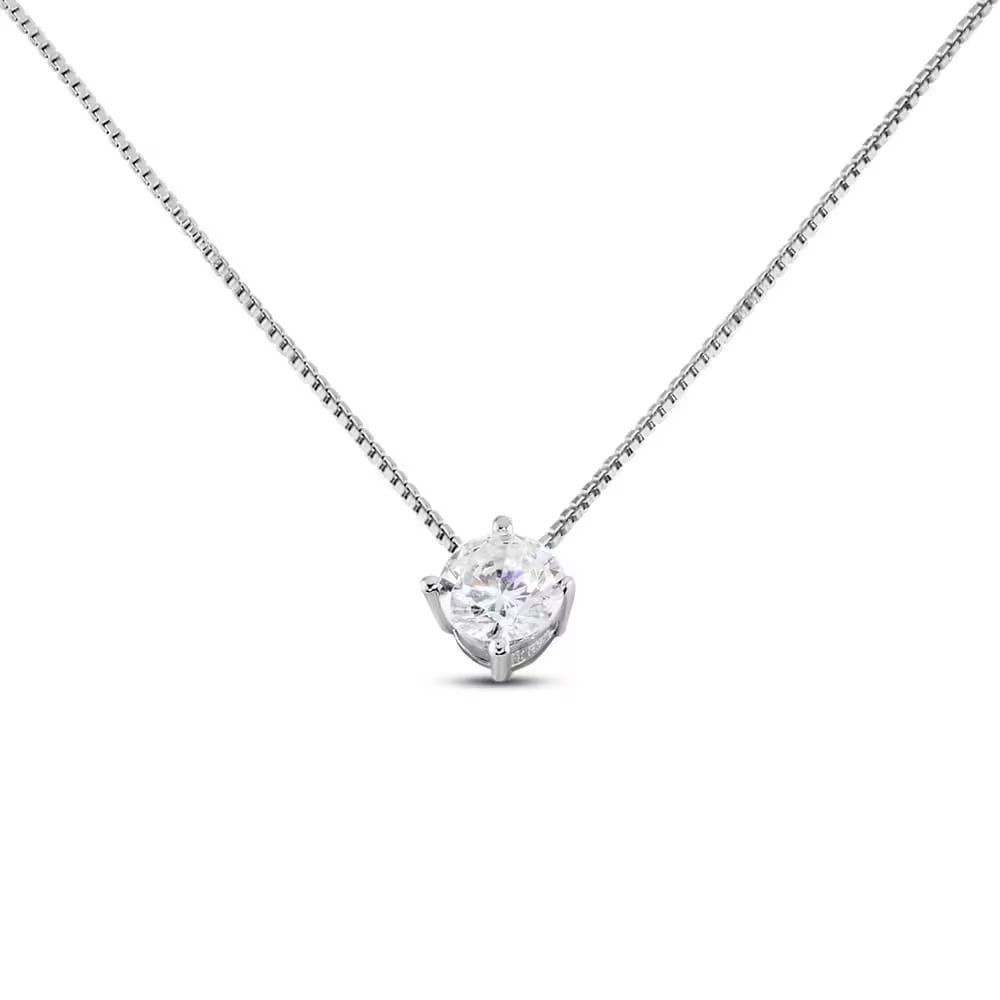 Stroili Girocollo Argento Rodiato Punto Luce 5 mm