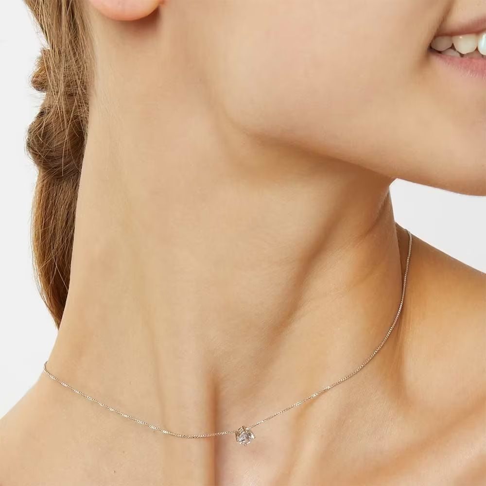 Stroili Girocollo Argento Rodiato Punto Luce 5 mm