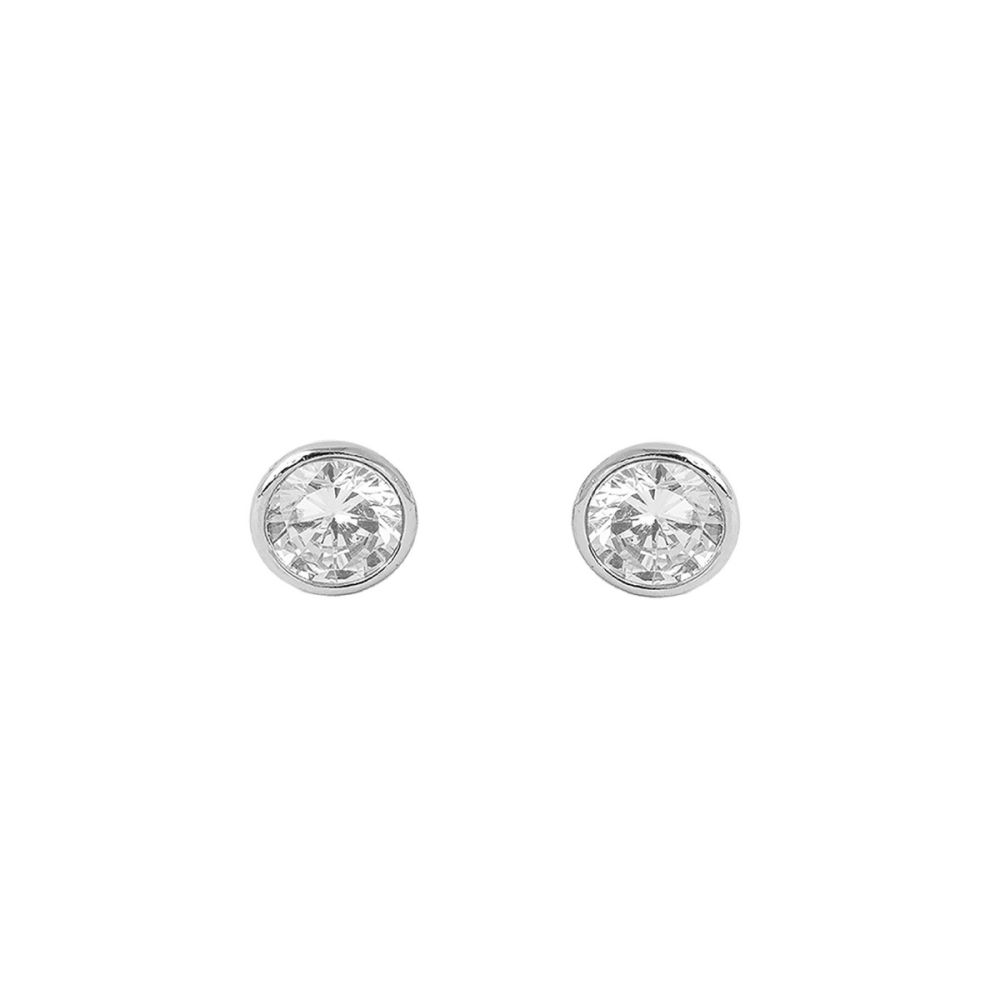 Chimiama Orecchini Lobo Argento Punto Luce 5 mm