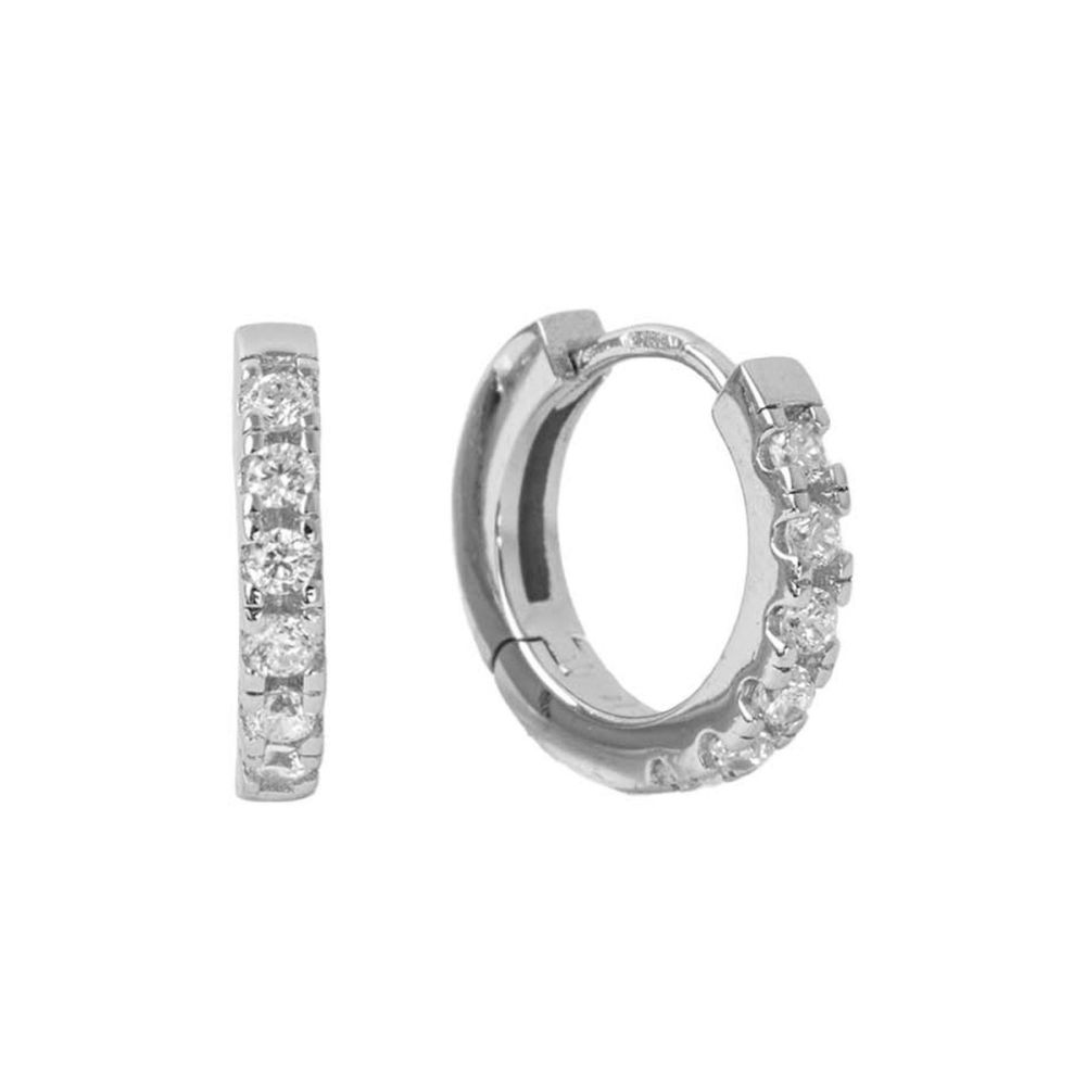 Chimiama Cerchi Argento Zirconi Bianchi
