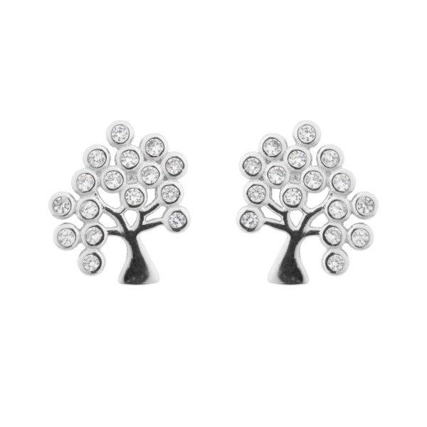 Chimiama Orecchini Lobo Donna Argento Albero