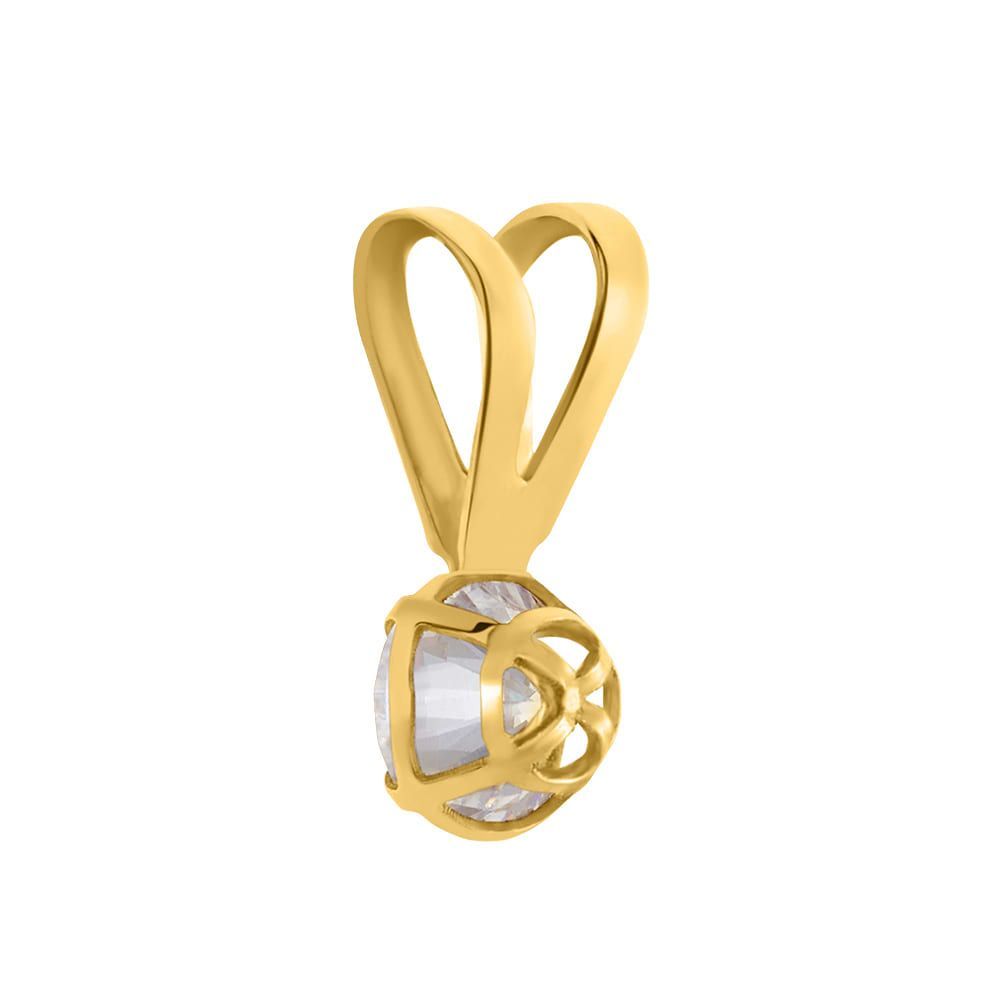 Stroili Ciondolo Oro Giallo 9k Zircone Bianco