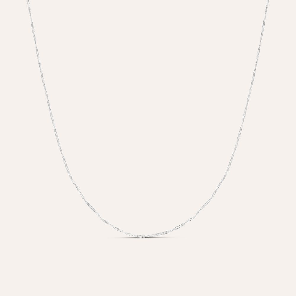 Stroili Collana Oro Bianco 9K Poeme
