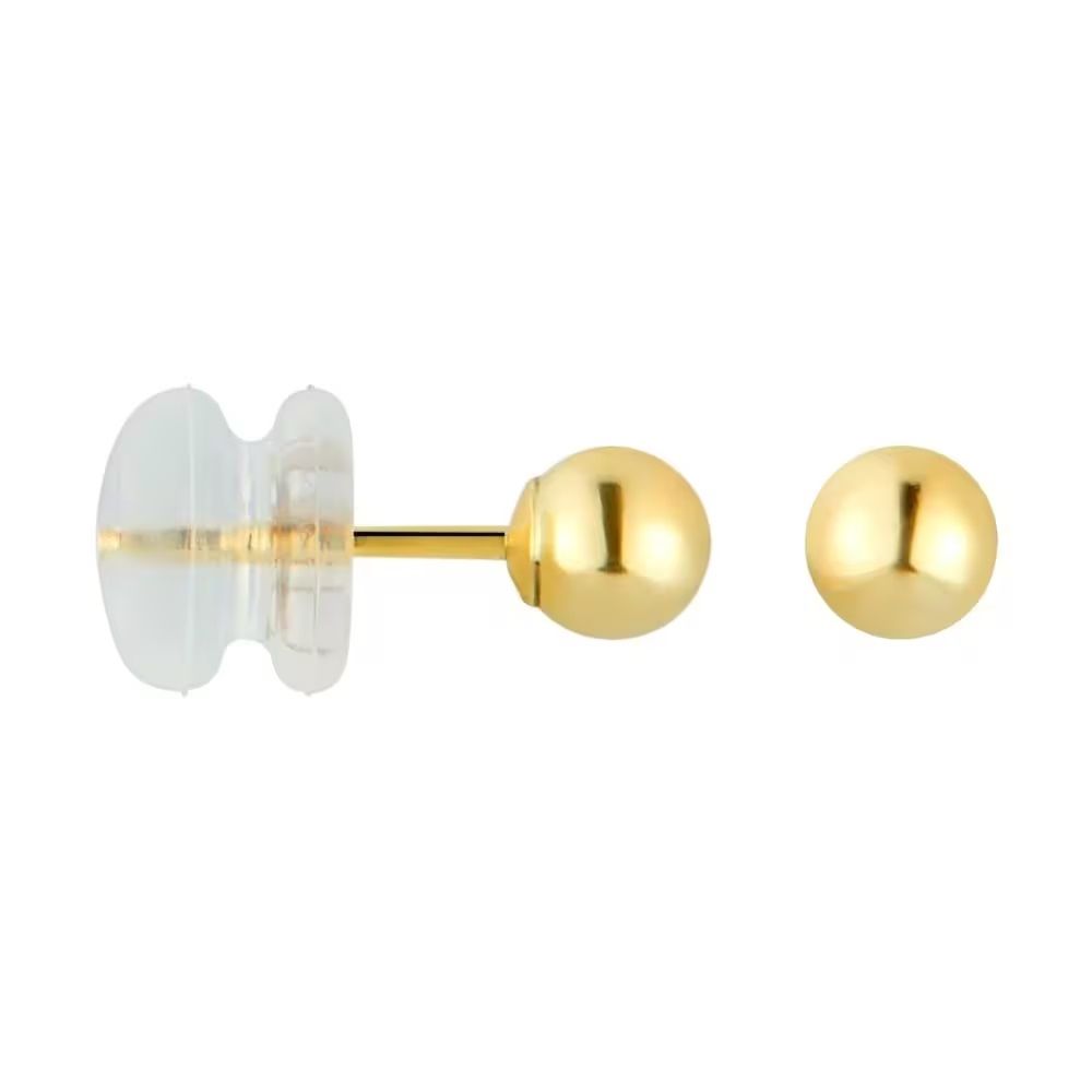 Stroili Orecchini Lobo Oro Giallo 9K Sfere 4 mm Bon Ton