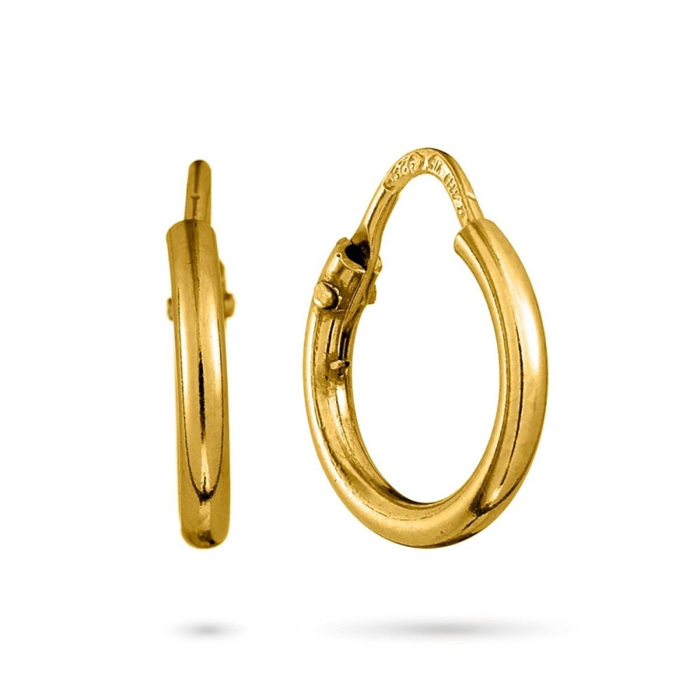 Chimiama Orecchini Cerchio Argento Gold 13 mm