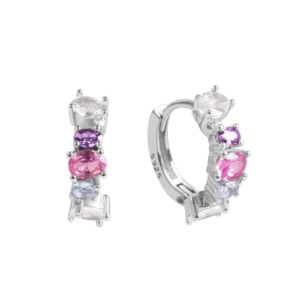 Chimiama Cerchietto Argento Cristalli Multicolor