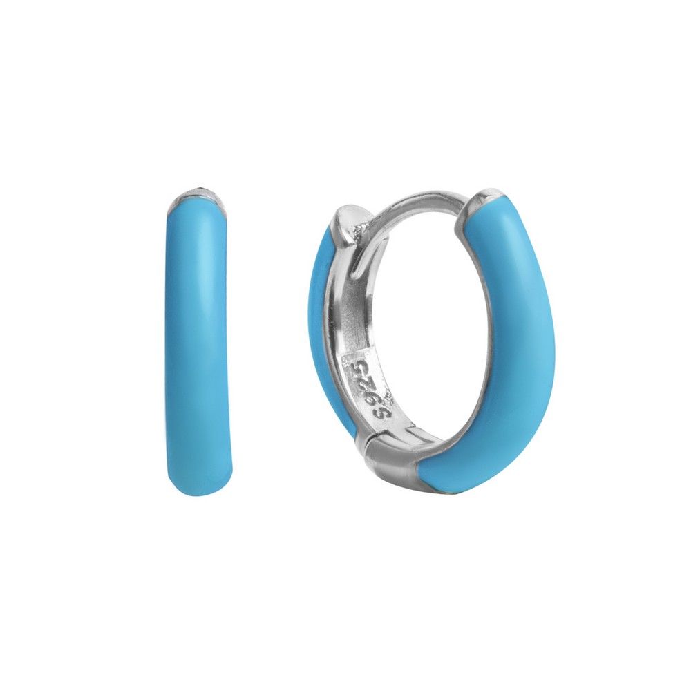 Chimiama Cerchio Argento Smalto Azzurro