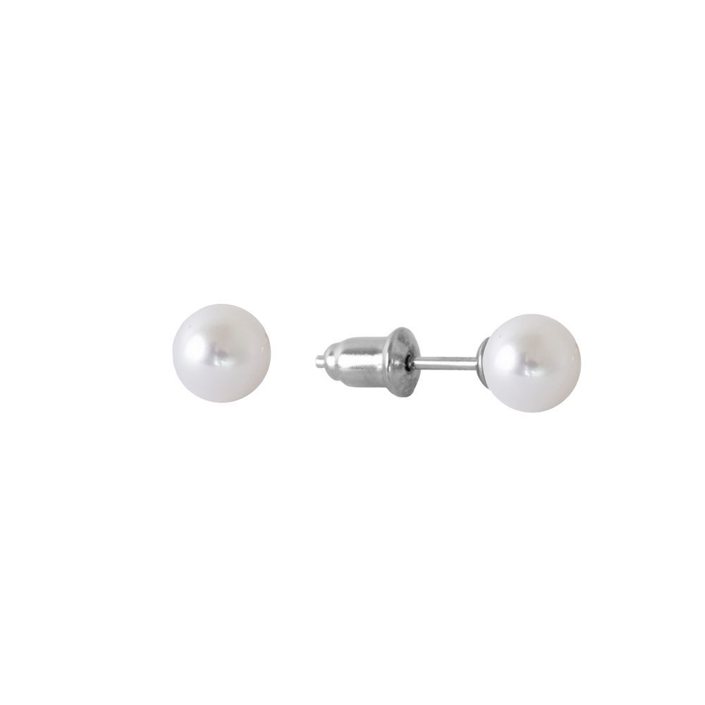 Chimiama Orecchini Argento Perla 5.5 mm
