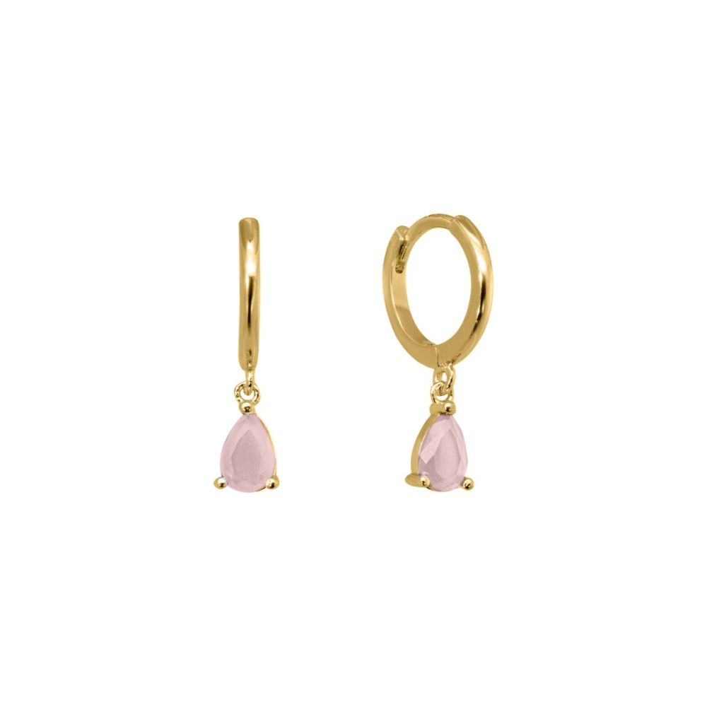 Chimiama Cerchi Argento Gold Cristalli Rosa