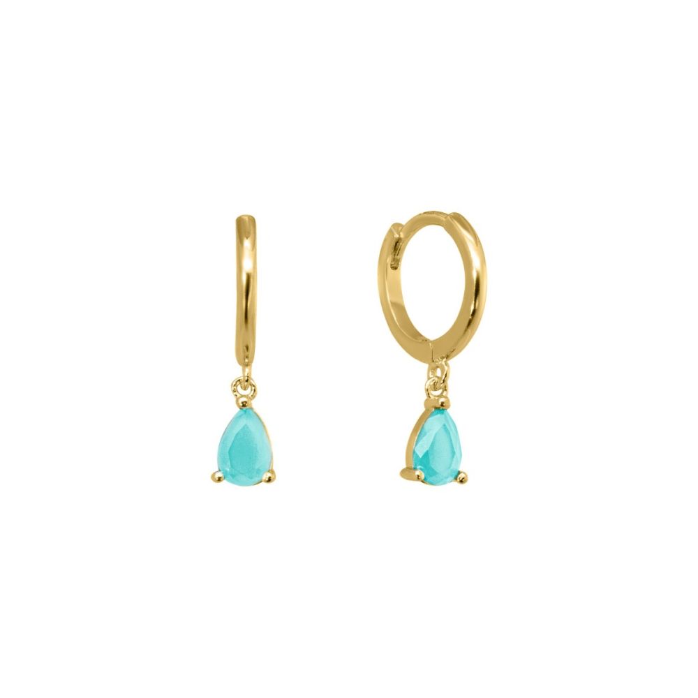 Chimiama Cerchi Argento Gold Cristalli Verdi