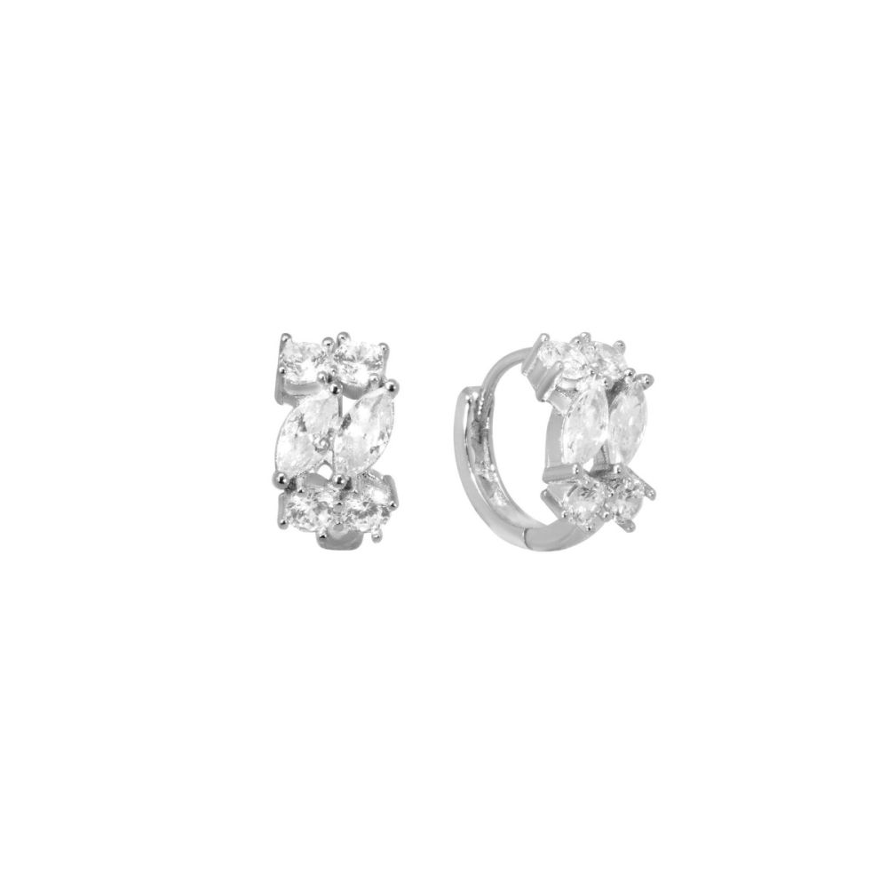 Chimiama Cerchietto Argento Cristalli Bianchi