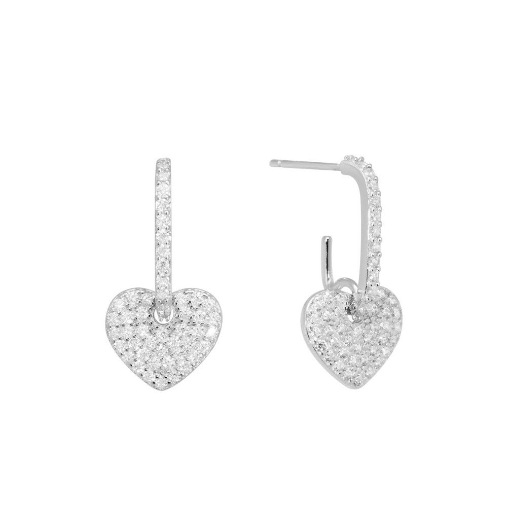 Chimiama Orecchini Argento Cuore Zirconato