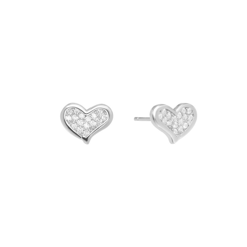 Chimiama Orecchini Argento Cuore Zirconato