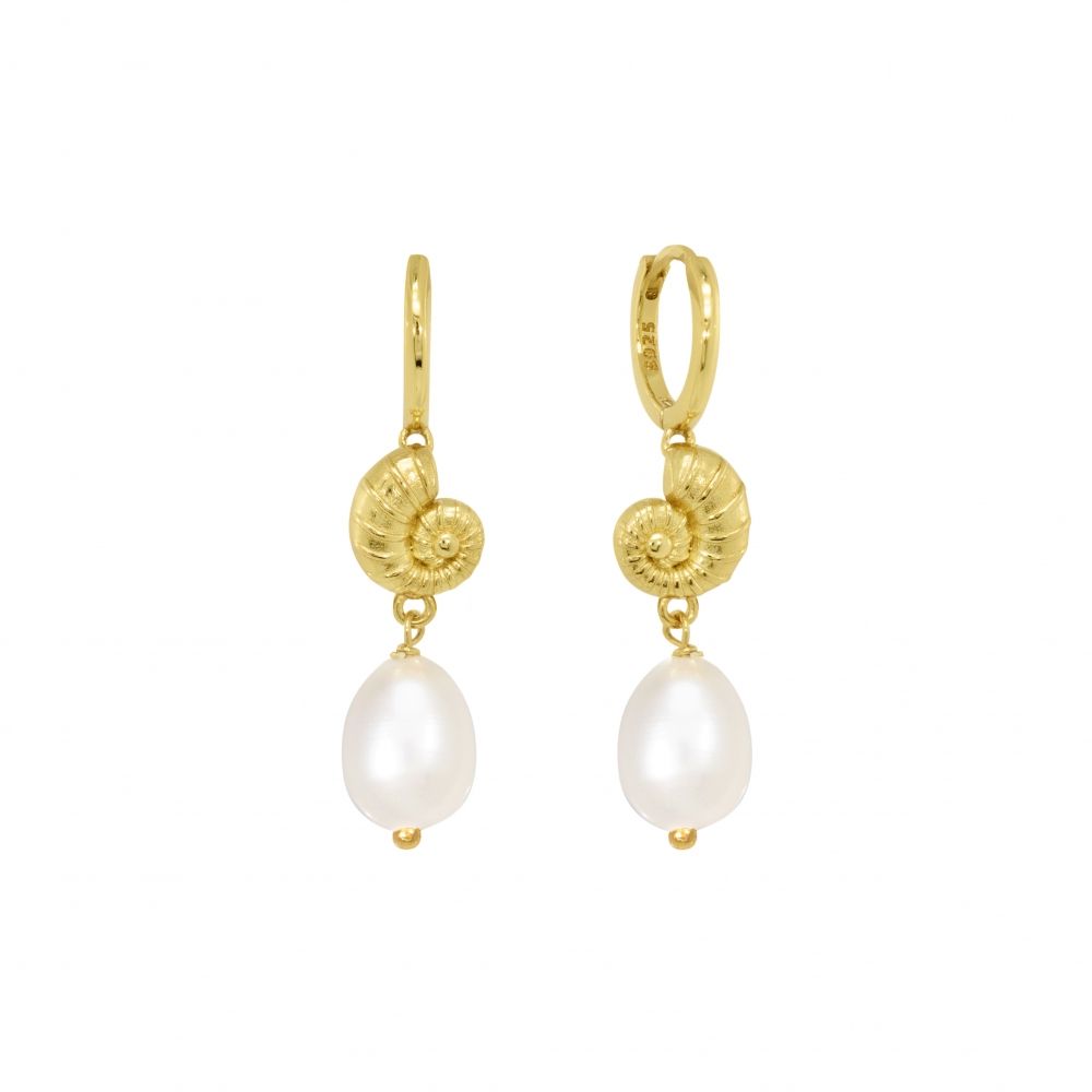 Chimiama Cerchi Argento Gold Perla e Nautilus