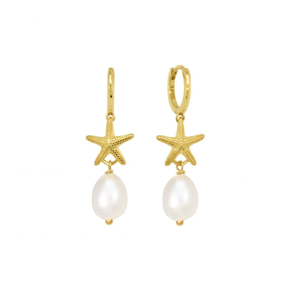 Chimiama Cerchi Argento Gold Perla e Stella